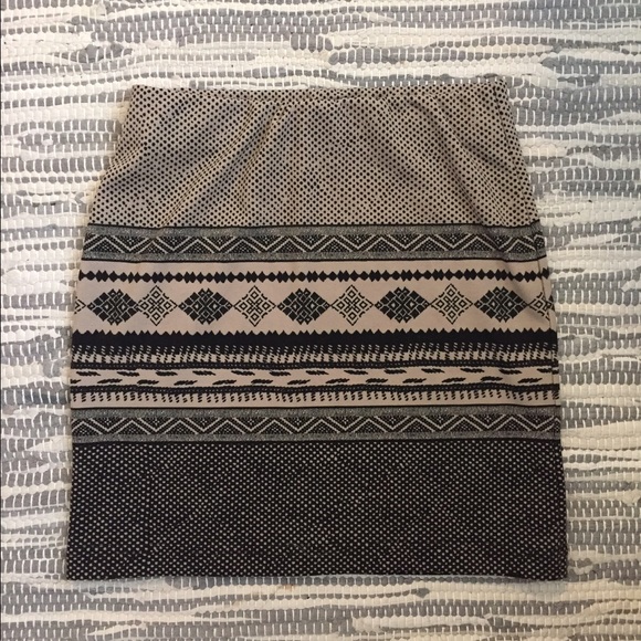 Brandy & Melville tribal print mini skirt