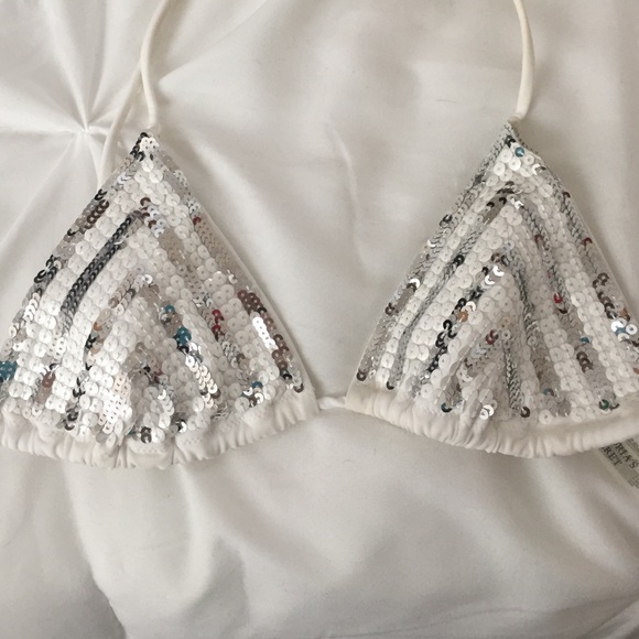 White bathing suit top