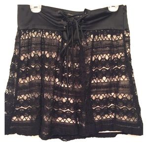 Lace overlay skirt
