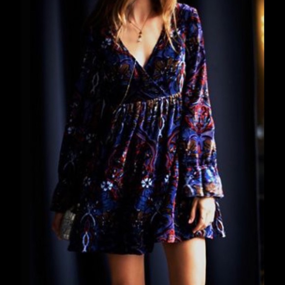 Free People Mystic blue Charm Dress