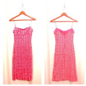 BETSEY JOHNSON Cute Pink Party Dress Small Bows