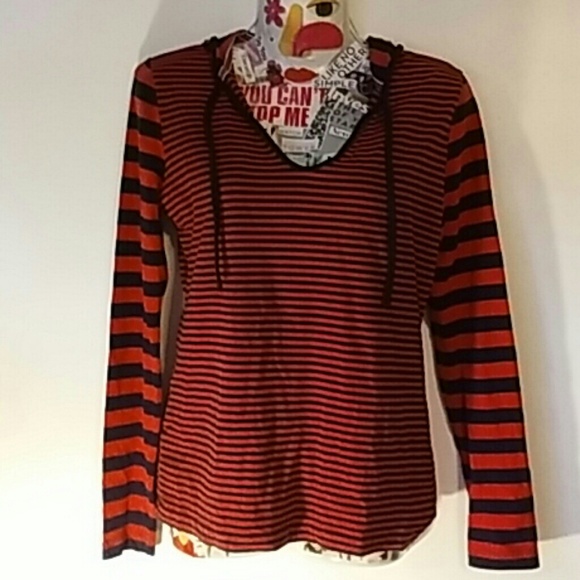 LOFT long sleeve hooded shirt
