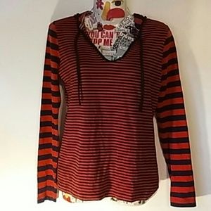 LOFT long sleeve hooded shirt