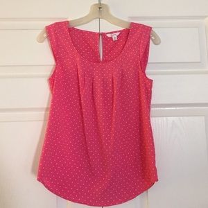 LIKE NEW Candies Polka Dot Sleeveless Blouse