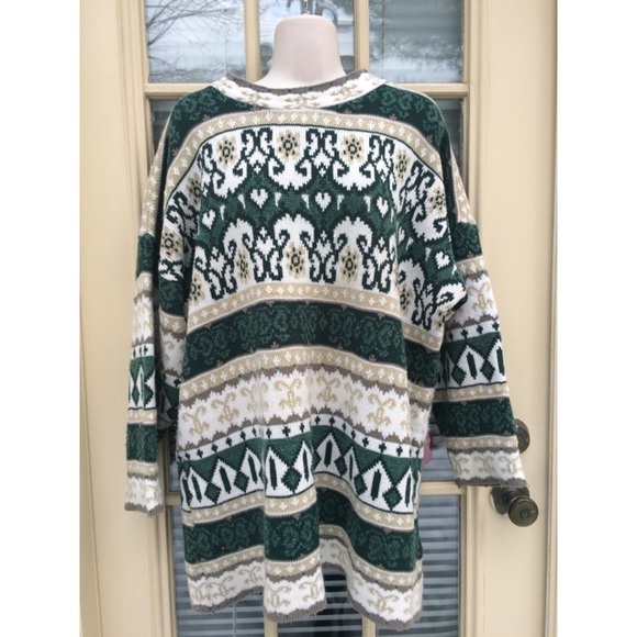 Vintage Sweaters - ⬇️ *Sale!* Vintage oversized patterned sweater