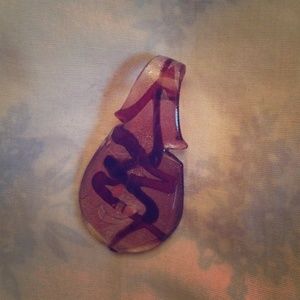 Italian Murano glass pendent necklace