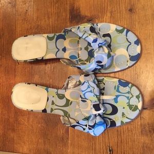 Coach kitten heel sandals