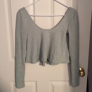 Crop top, turquoise