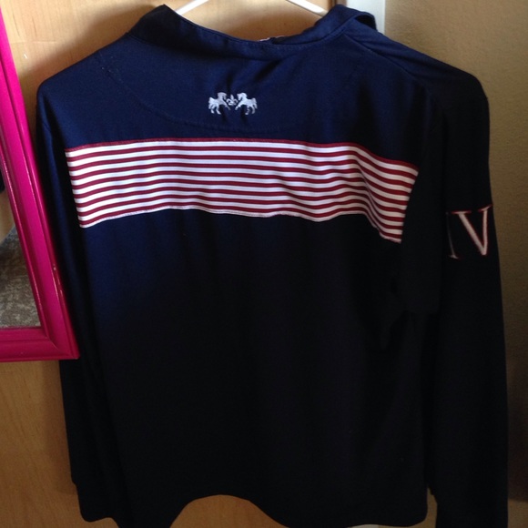 Equine Couture Patriot Long Sleeve Polo - Picture 4 of 4