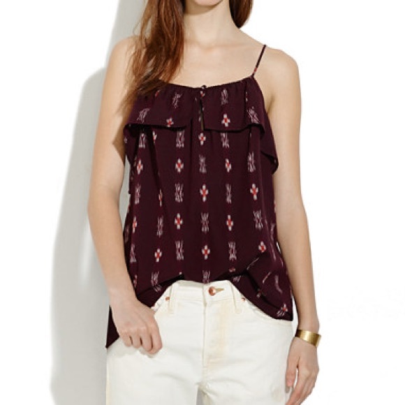Madewell Tops - Madewell Ruffle Ikat Cami