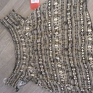 Target blouse black and white