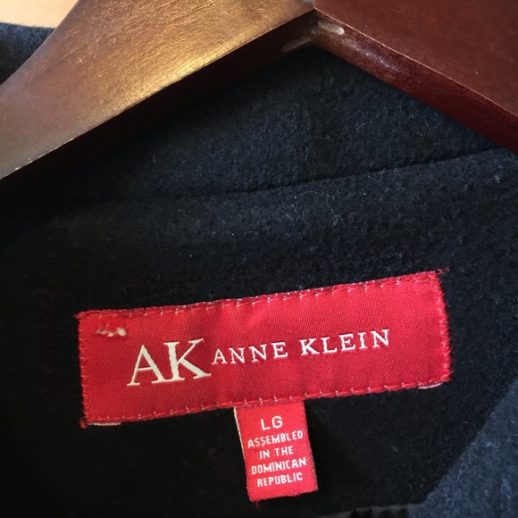 Anne Klein black wool pea coat - Picture 5 of 5