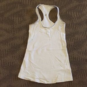 White Cool Racerback