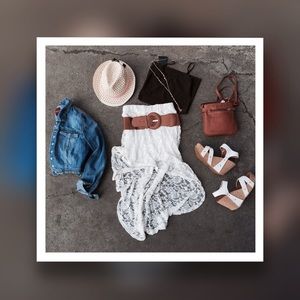 BUNDLE!!! Jean jacket and skirt.