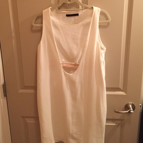 Off white Zara cut out dress