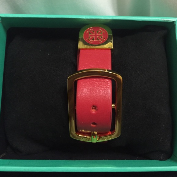 Rustic cuff leather buckle bracelet - Picture 2 of 2