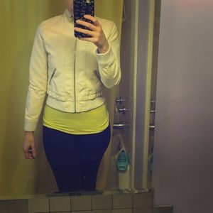 Cream  leather jacket