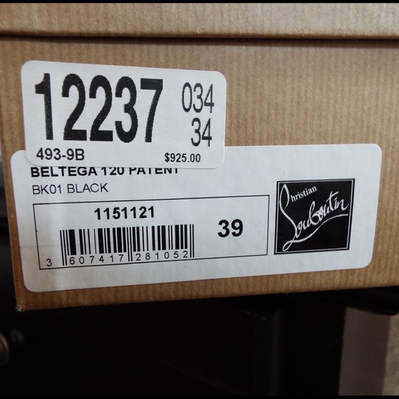 Christian Louboutin Beltega 120 Patent Leather Heels (37.5  Christian Louboutin Beltega 120 Patent Pumps