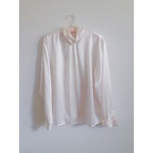 Silk cowl neck blouse