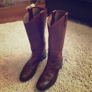 Frye Melissa Button Boots, size 7, color Cognac