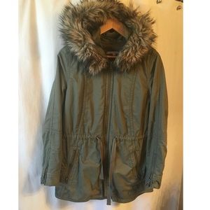 Gap Parka with Faux Fur Hood
