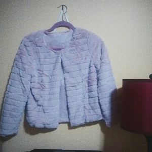 Soft Pink Faux Fur Coat