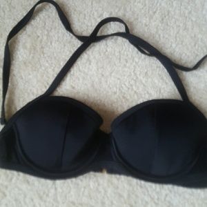 Victoria Secret 34B push up swim top black