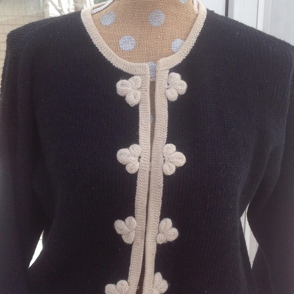 Alpaca black cardigan - Picture 1 of 8