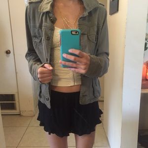 Military green jacket