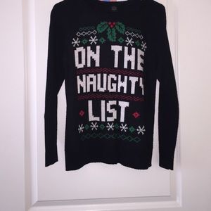 "On The Naughty List" Sweater