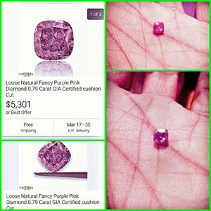 Stunning large Authentic rare pink diamond wow!