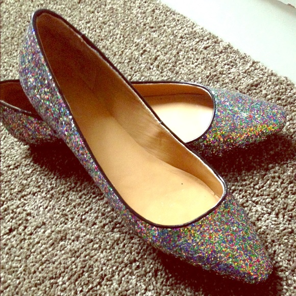 Talbots Shoes - Talbots Edison Sparkly Pointy Toe Flats