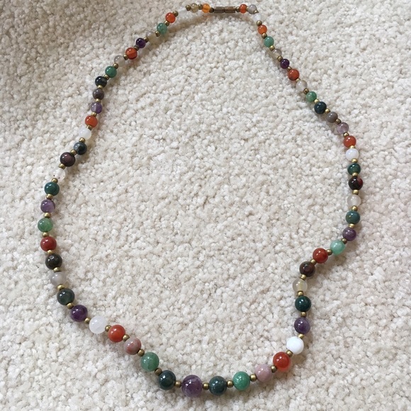 Mixed stone necklace