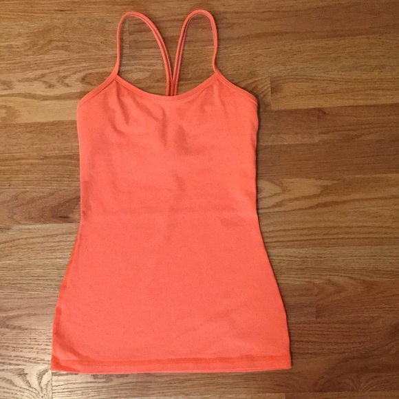 Lululemon Power Y Tank - Bright Orange