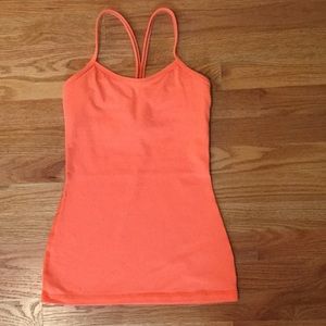 Lululemon Power Y Tank - Bright Orange