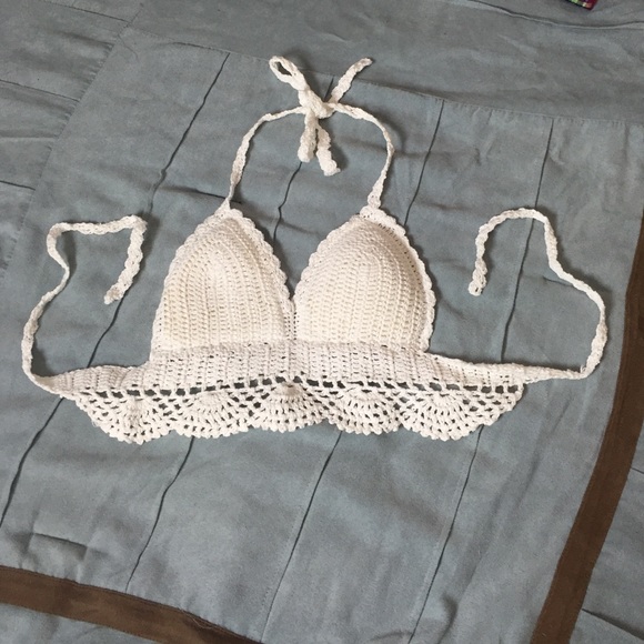 White crochet top/bikini
