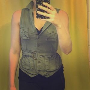 Button down army green too