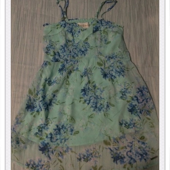 Green flower dress