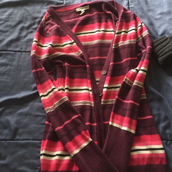 Stripe colorful cardigan