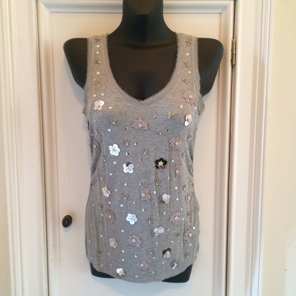 White House Black Market Tops - 💜WHBM  Embellished Tank Top Size XS