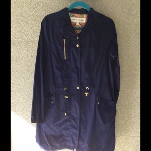 Trina turk anorak blue coat