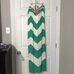Chevron maxi dress