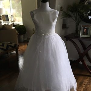 Little girls flower/communion dress sequins/tulle