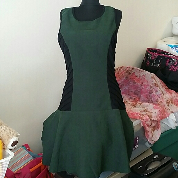 The letter green snake skin dress