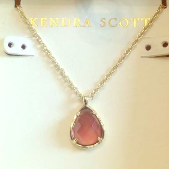 Kendra Scott Kiri NWT 14k G plated 📿 in amethyst - Picture 1 of 2