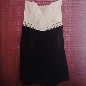 As U Wish Size 5 Black & White Dress