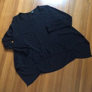 a.n.a. Sharkbite High-Low Sweater
