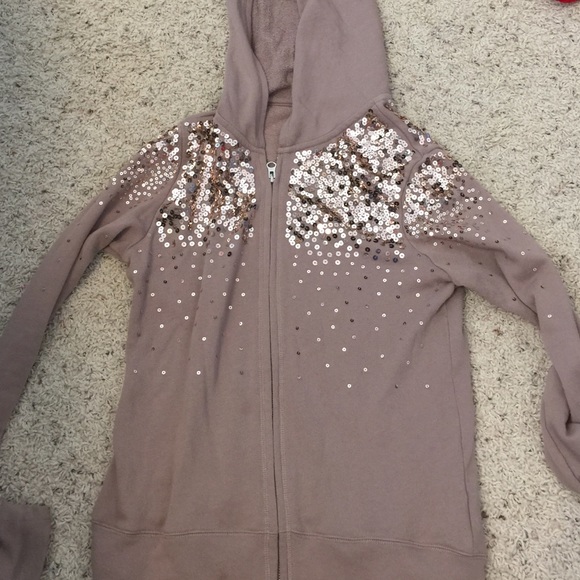 Sweaters - Sequin hoodie