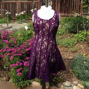 Purple Lace Sundress Size M