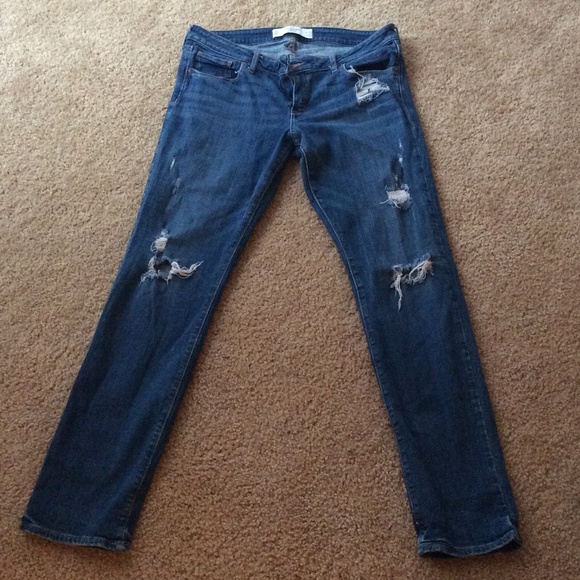 Abercrombie ripped jeans
